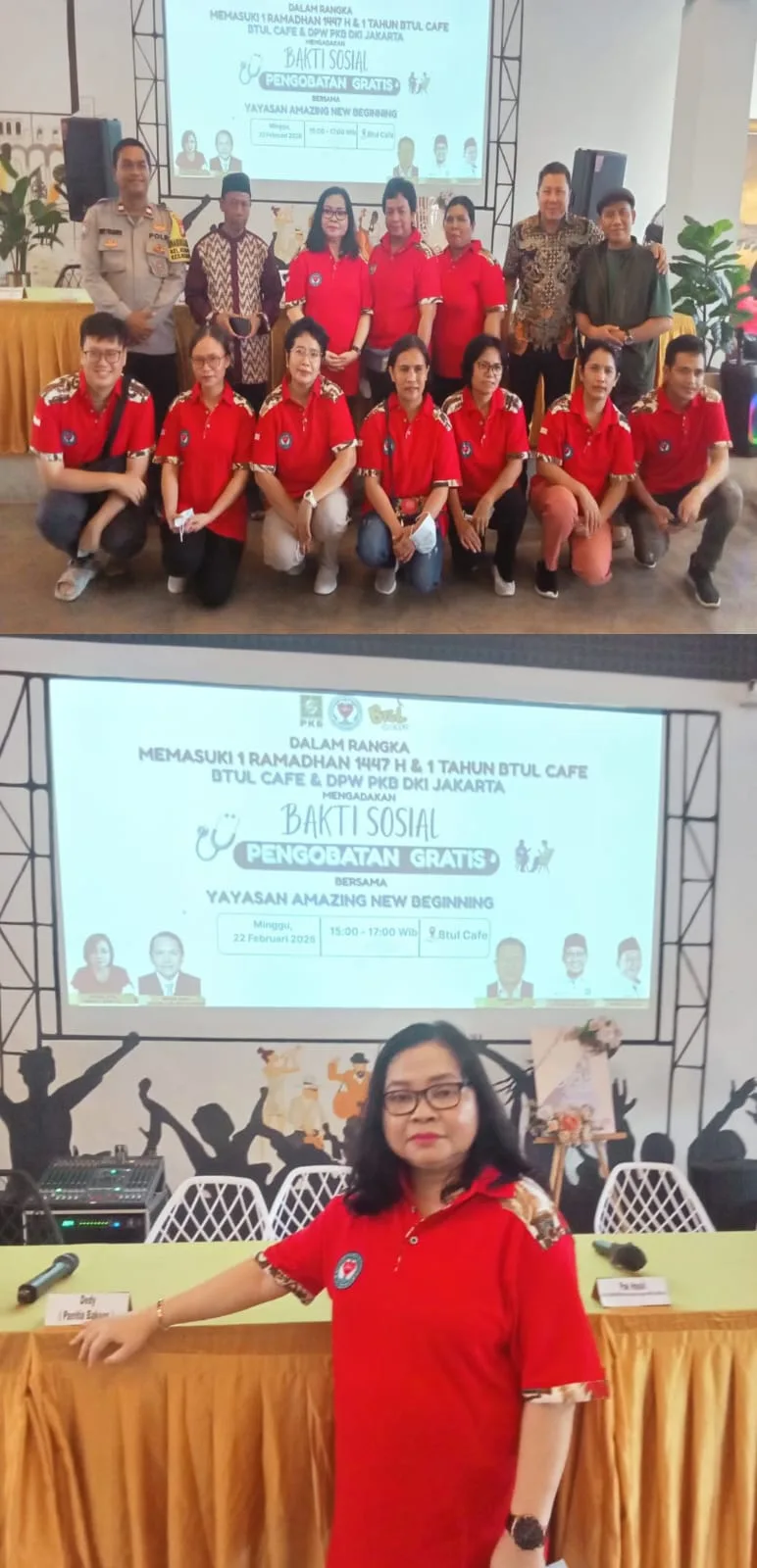 PKB bersama BTUL CAFE dan Yayasan Amazing New Beginning, Gelar Bakti Sosial Pengobatan Gratis Menyambut Ramadhan 1447 H